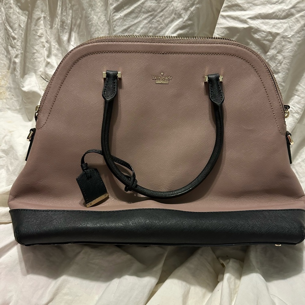 Kate Spade Large Pink and Black Satchel
